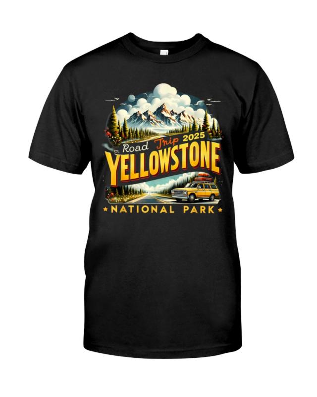 Funny Vacation Road Trip Yellowstone National Park Classic T-Shirt