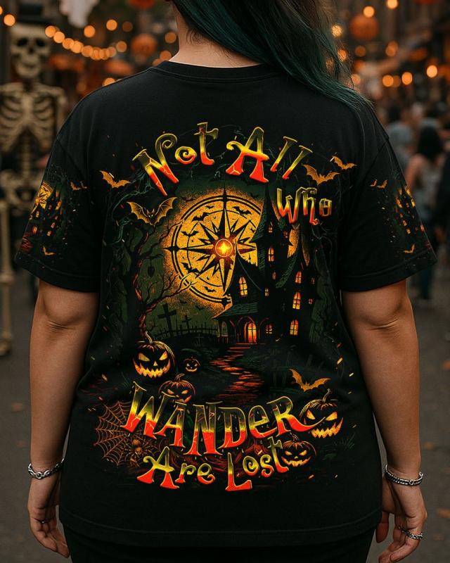 NOT ALL WHO WANDER ARE LOST HALLOWEEN ALL OVER PRINT Shirt